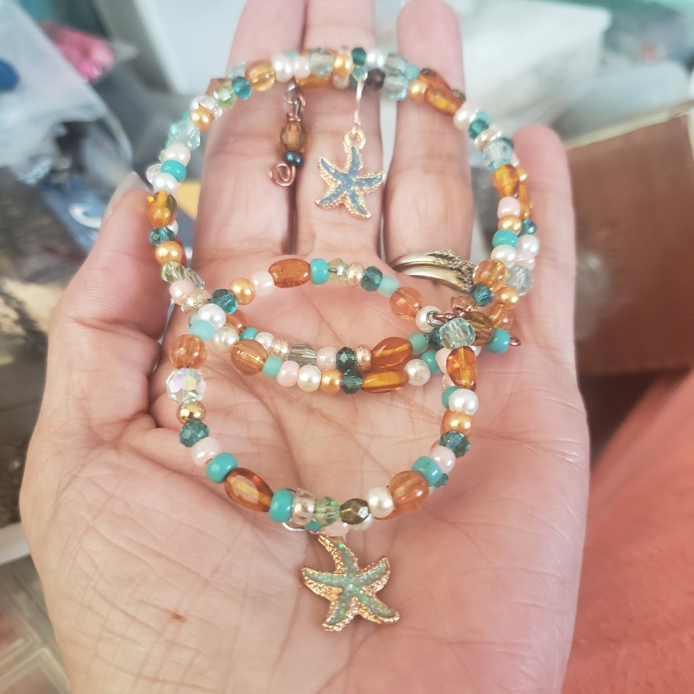 Mother & Child matching Starfish bracelets
